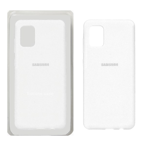 قاب سیلیکونی پاک کنی اورجینال Samsung Galaxy A31 - سفید (پک اصلی)